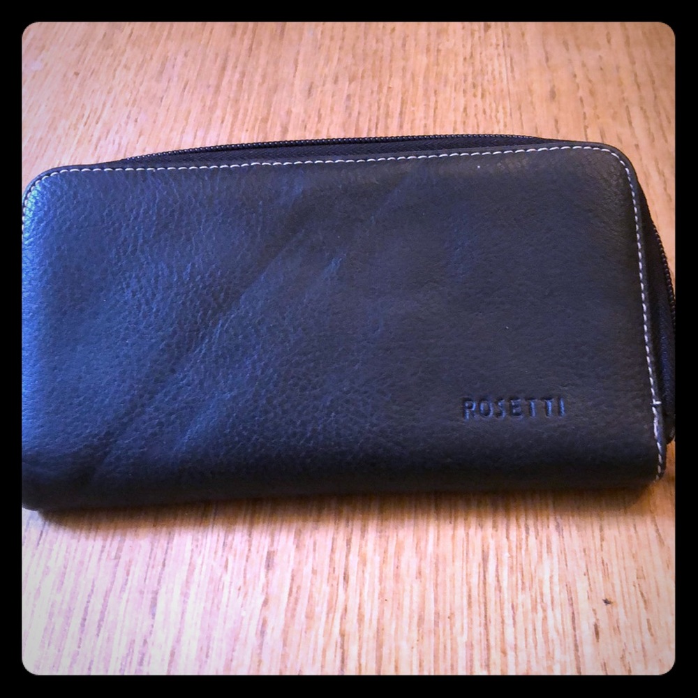 Rosetti black zip around Wallet